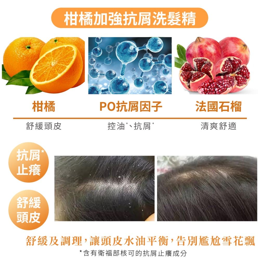 髮利明 柑橘加強抗屑洗髮精