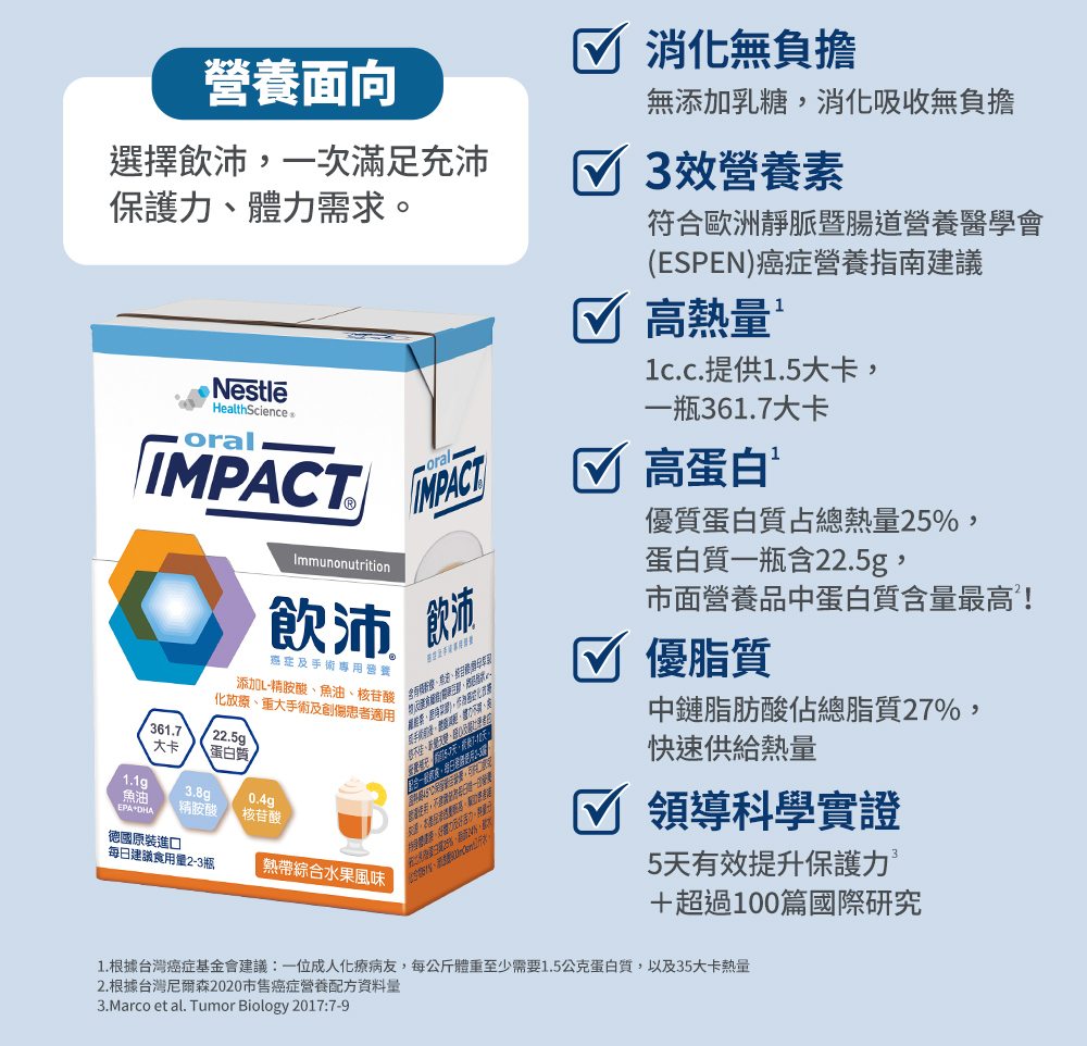 飲沛 癌症及手術專用營養(熱帶水果)